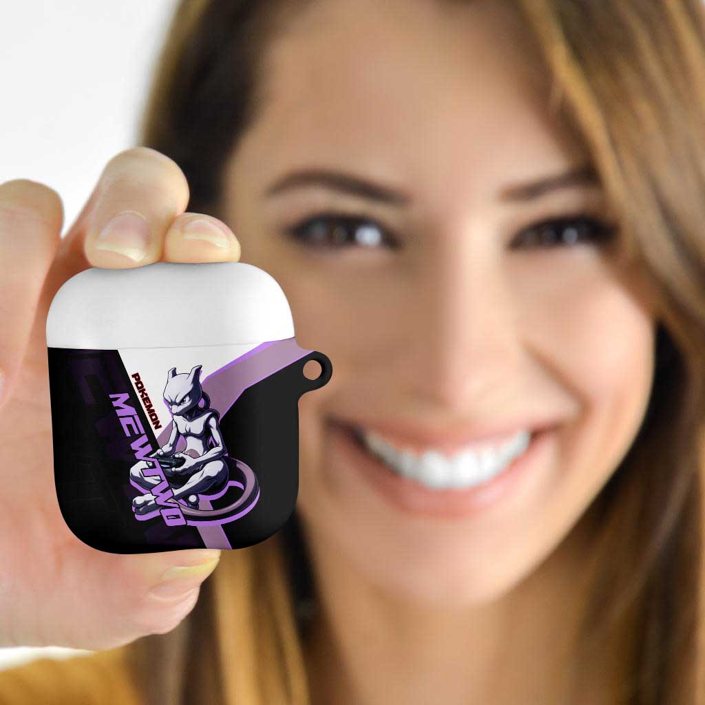 Mewtwo Poké AirPods Case Shadowcore Anime Style