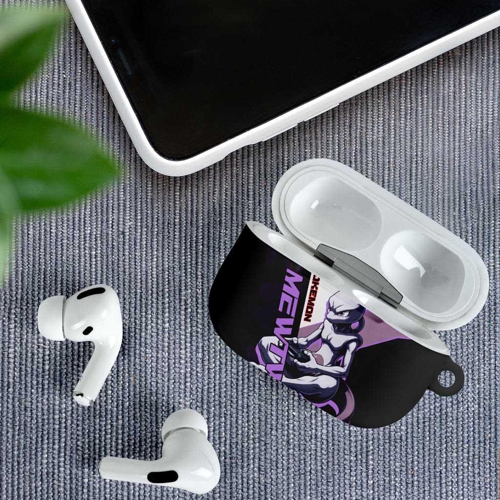 Mewtwo Poké AirPods Case Shadowcore Anime Style