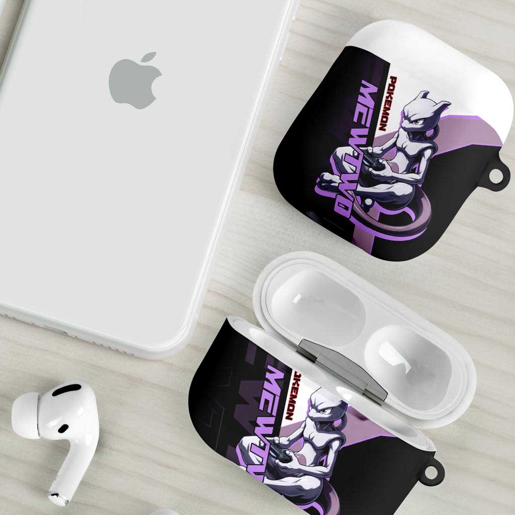 Mewtwo Poké AirPods Case Shadowcore Anime Style