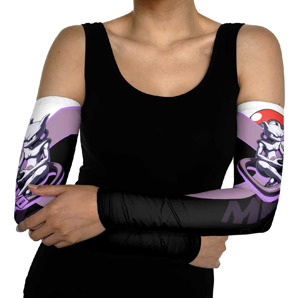 Mewtwo Poké Arm Sleeves Shadowcore Anime Style