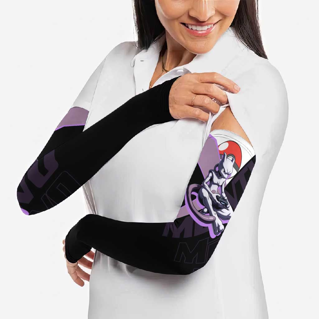 Mewtwo Poké Arm Sleeves Shadowcore Anime Style