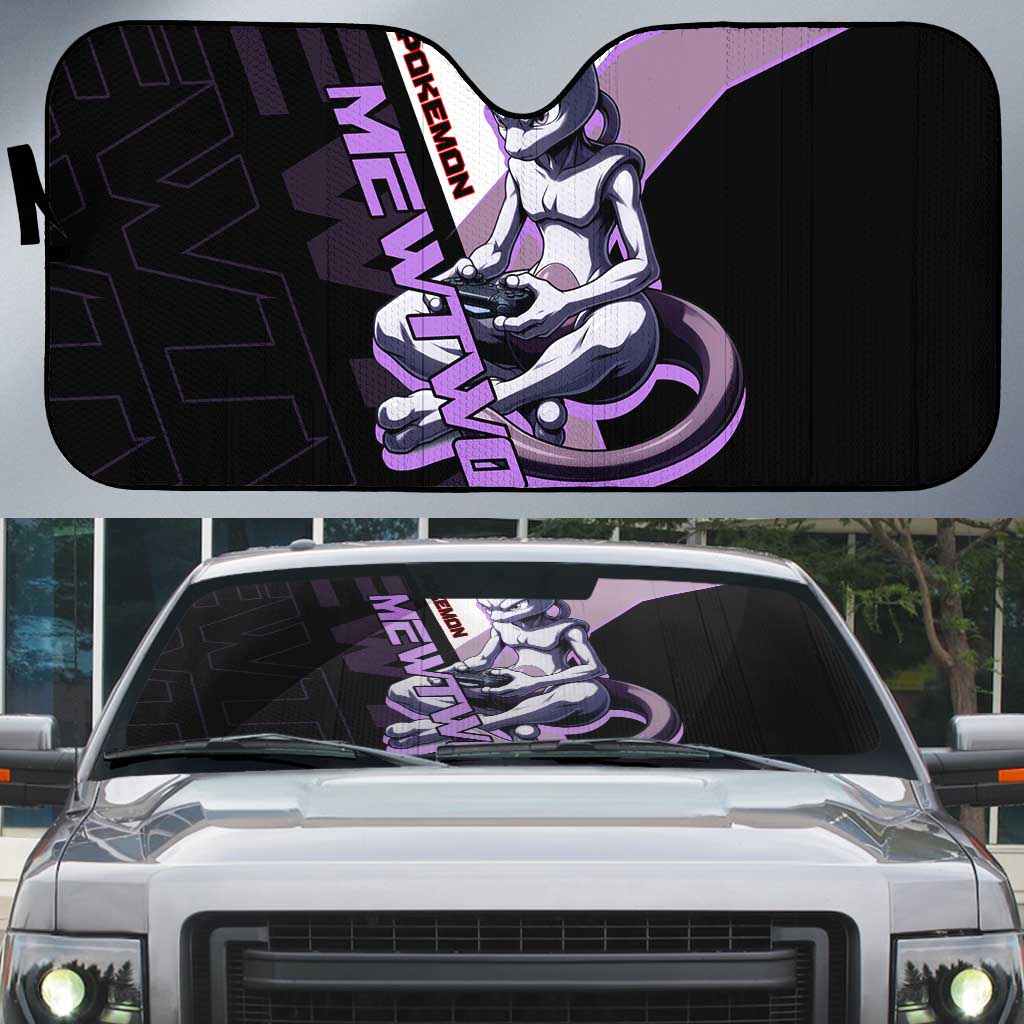 Mewtwo Poké Auto Sun Shade Shadowcore Anime Style