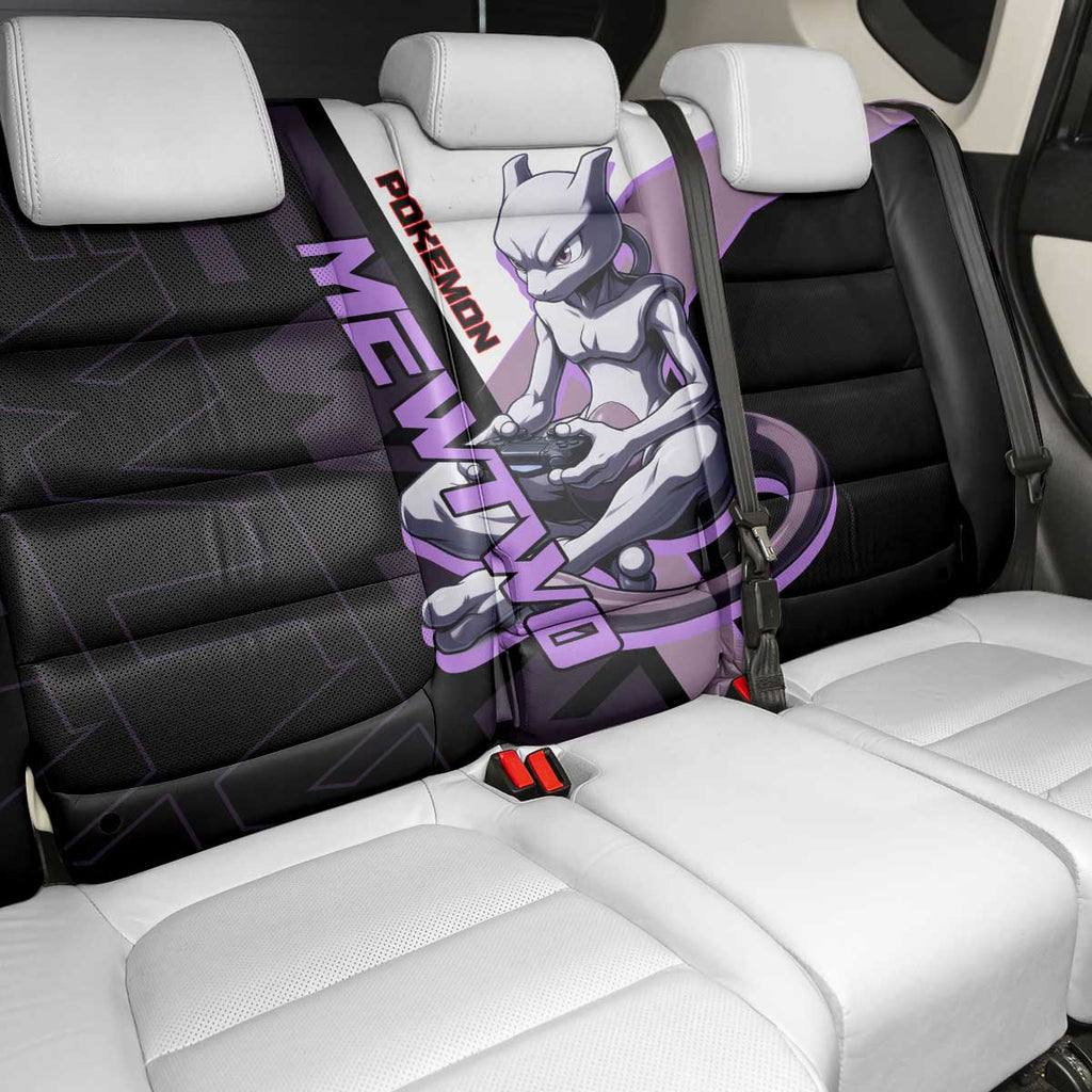 Mewtwo Poké Back Car Seat Cover Shadowcore Anime Style