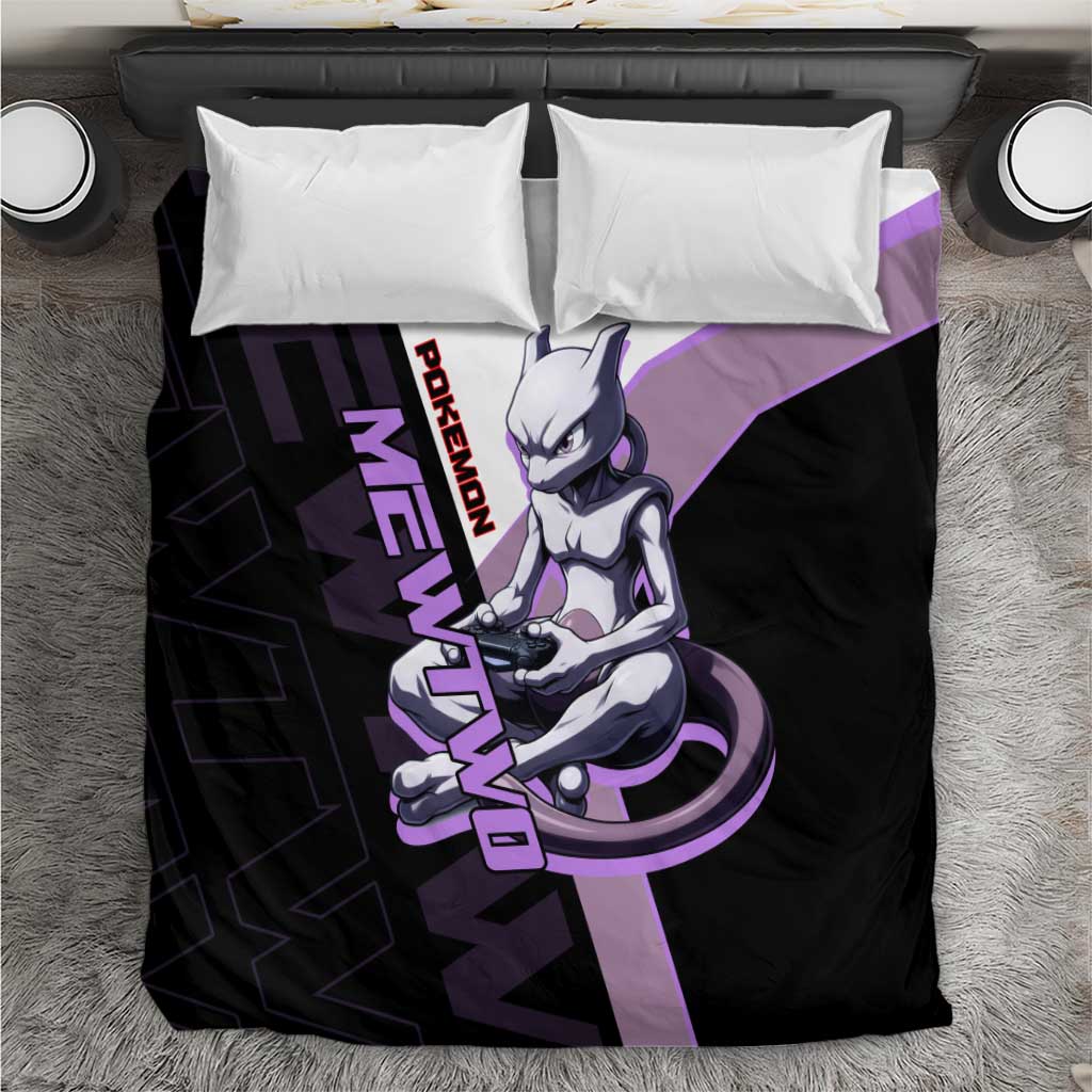 Mewtwo Poké Bedding Set Shadowcore Anime Style