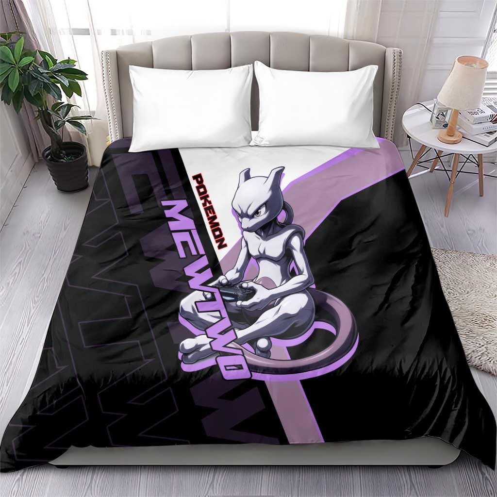 Mewtwo Poké Bedding Set Shadowcore Anime Style