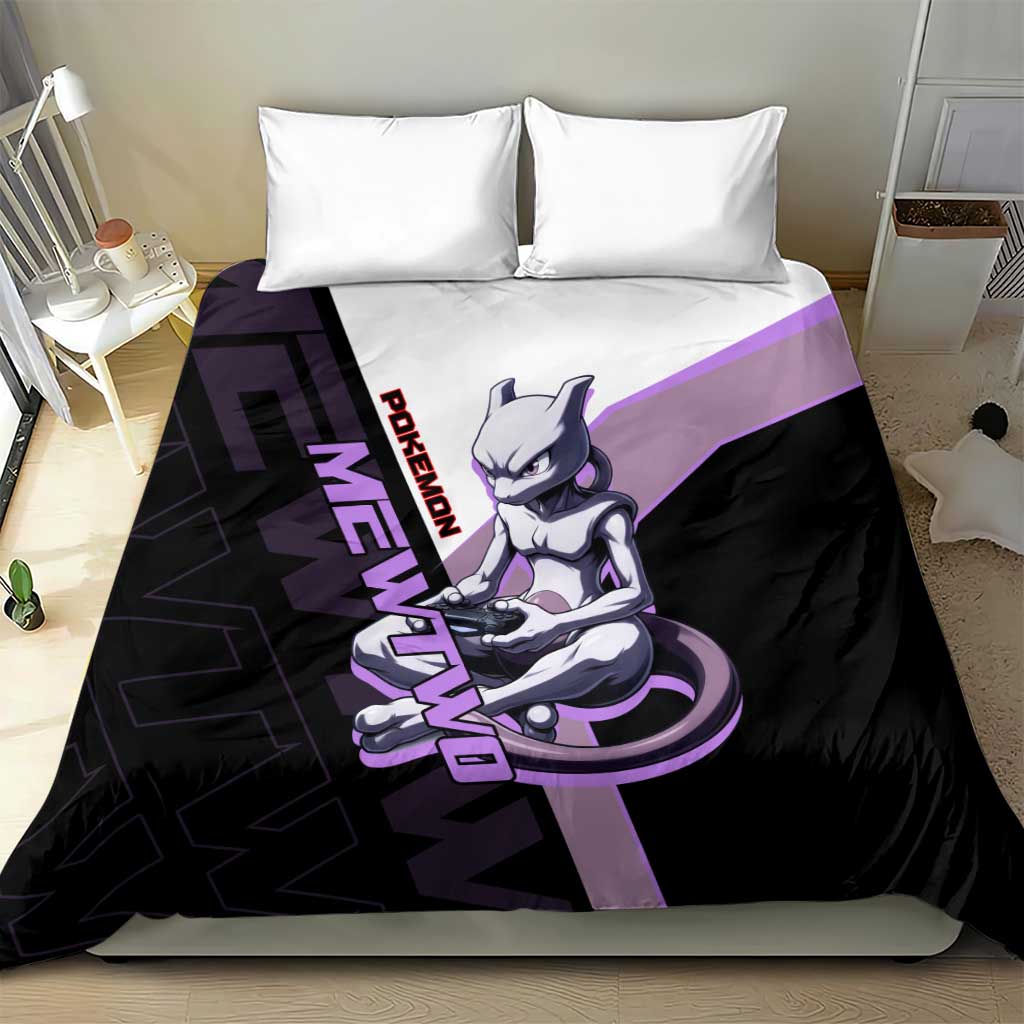 Mewtwo Poké Bedding Set Shadowcore Anime Style