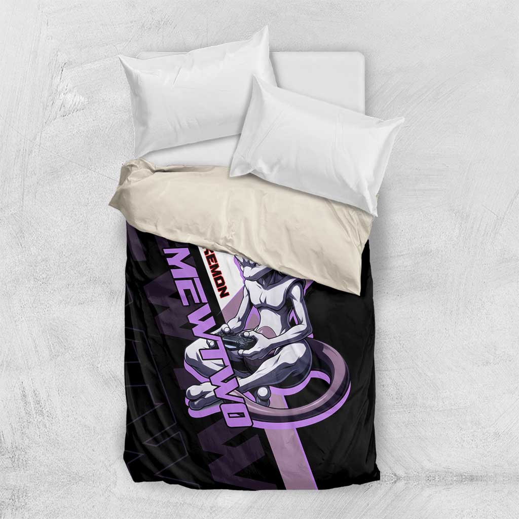 Mewtwo Poké Bedding Set Shadowcore Anime Style
