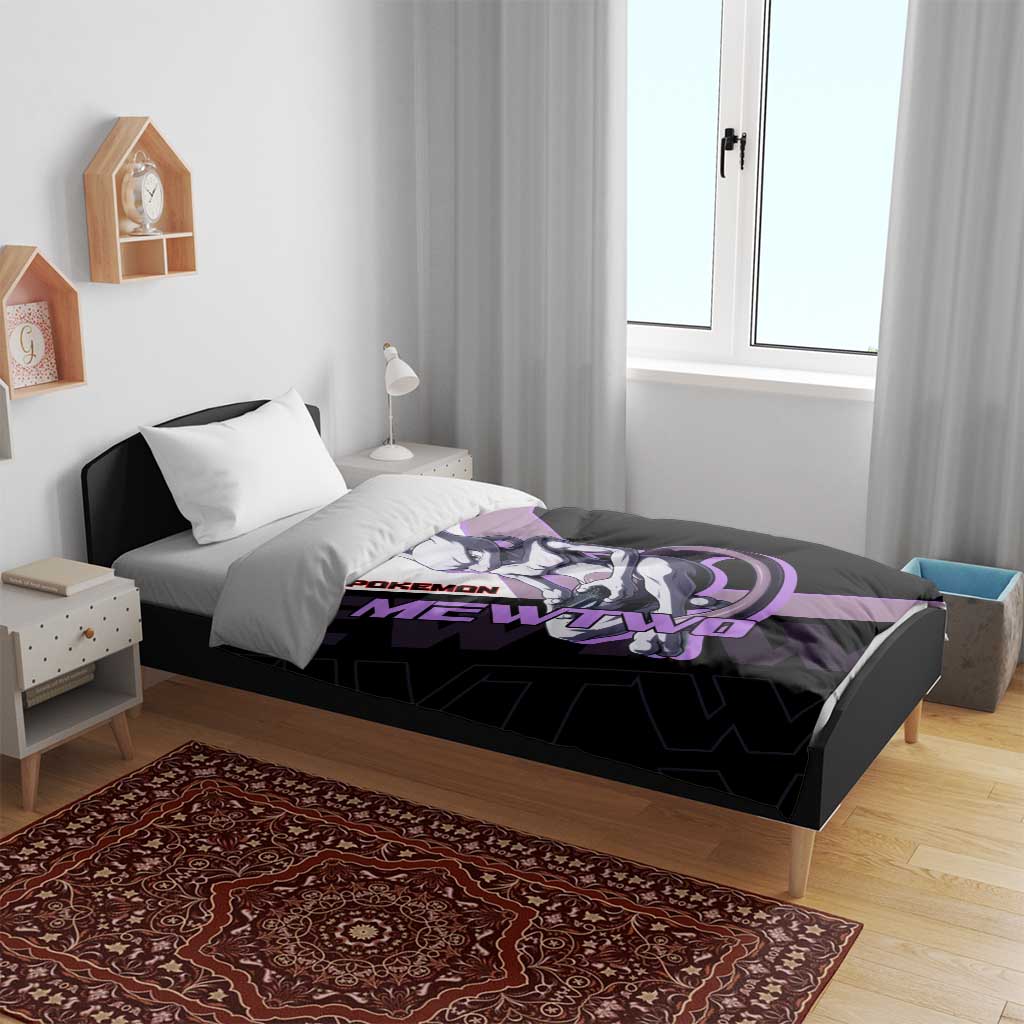 Mewtwo Poké Bedding Set Shadowcore Anime Style