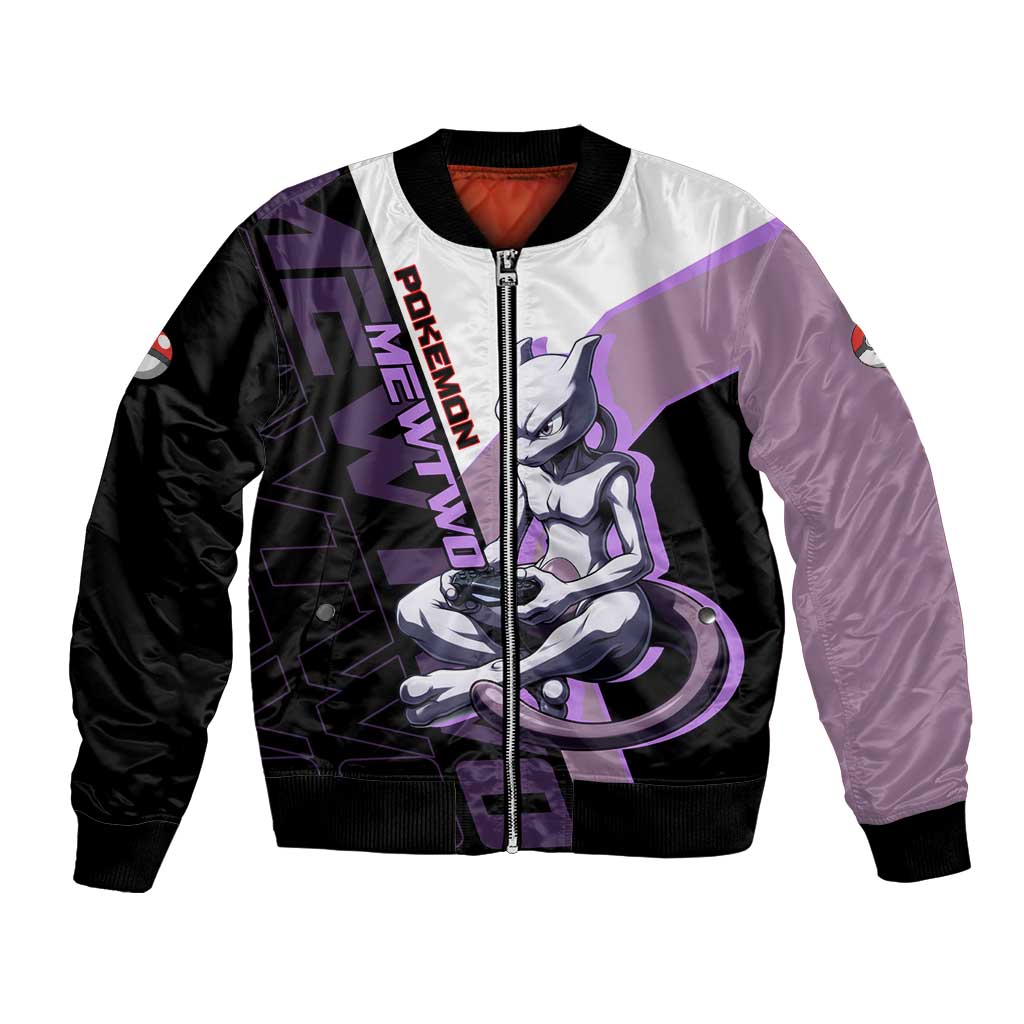 Mewtwo Poké Bomber Jacket Shadowcore Anime Style