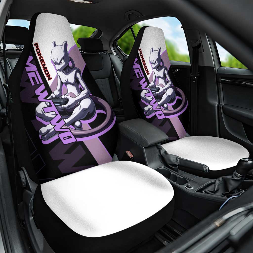 Mewtwo Poké Car Seat Cover Shadowcore Anime Style