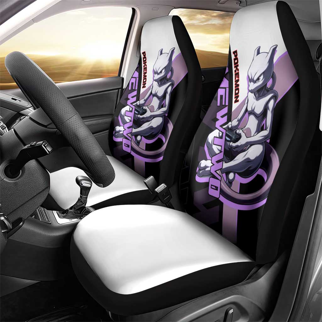 Mewtwo Poké Car Seat Cover Shadowcore Anime Style