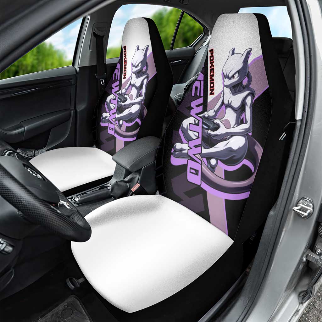 Mewtwo Poké Car Seat Cover Shadowcore Anime Style