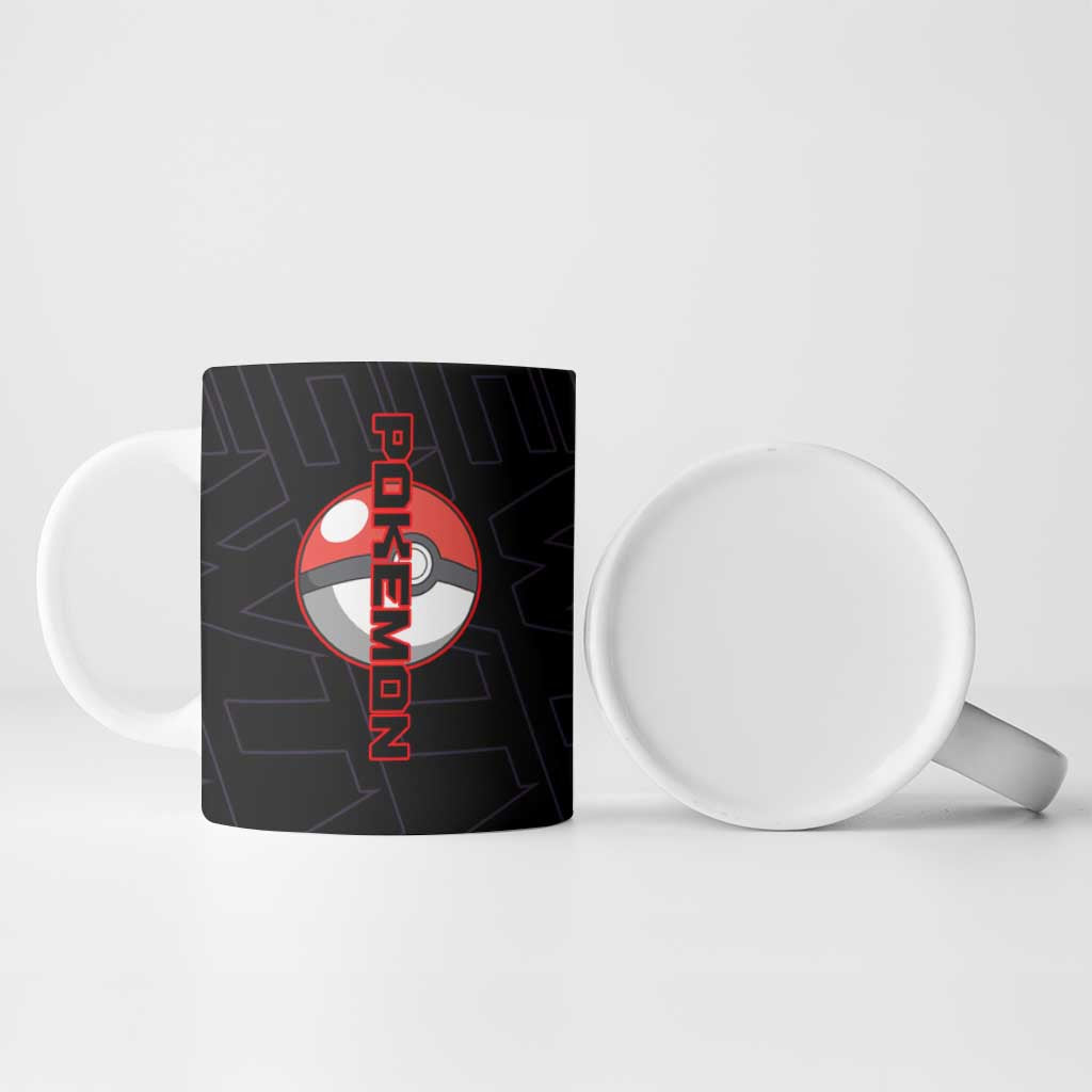 Mewtwo Poké Ceramic Mug Shadowcore Anime Style