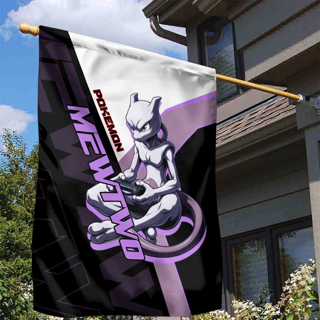 Mewtwo Poké Garden Flag Shadowcore Anime Style