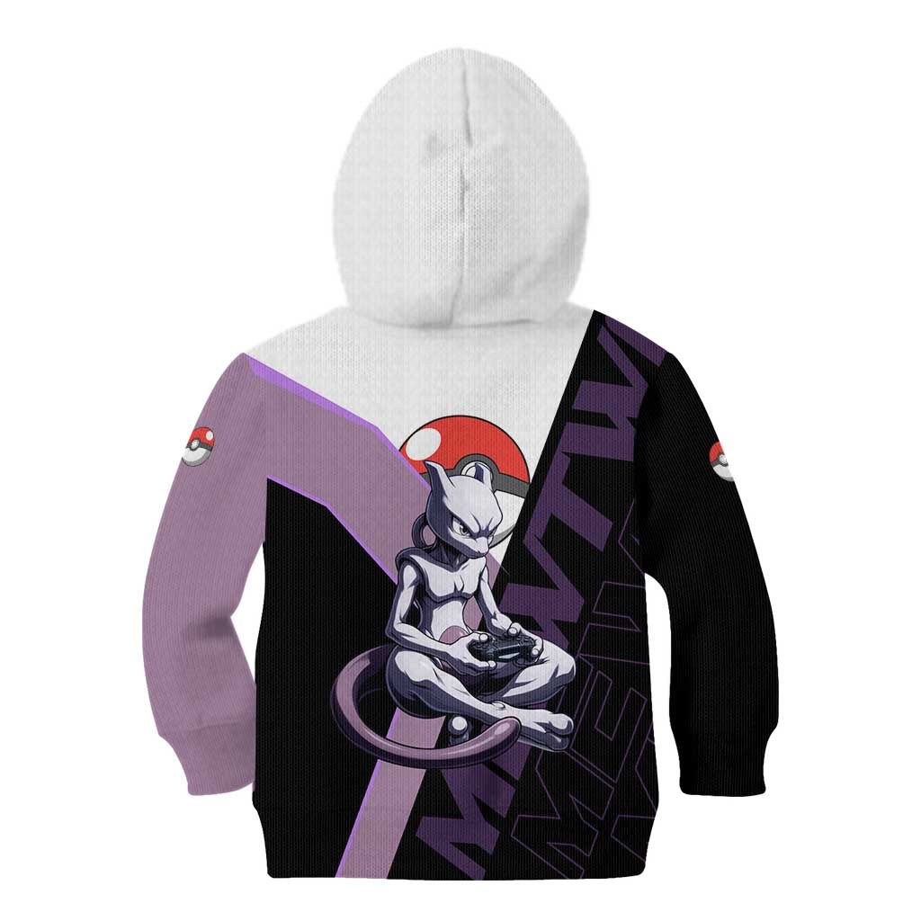 Mewtwo Poké Kid Hoodie Shadowcore Anime Style