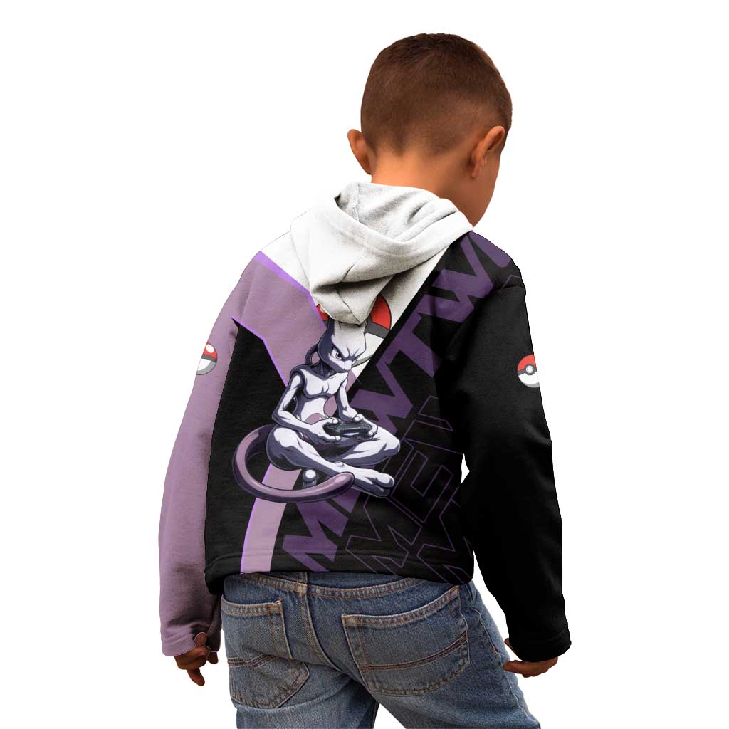 Mewtwo Poké Kid Hoodie Shadowcore Anime Style