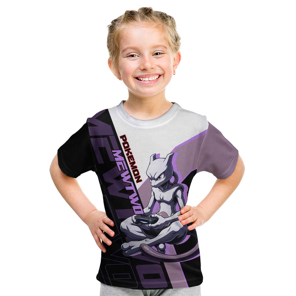 Mewtwo Poké Kid T Shirt Shadowcore Anime Style