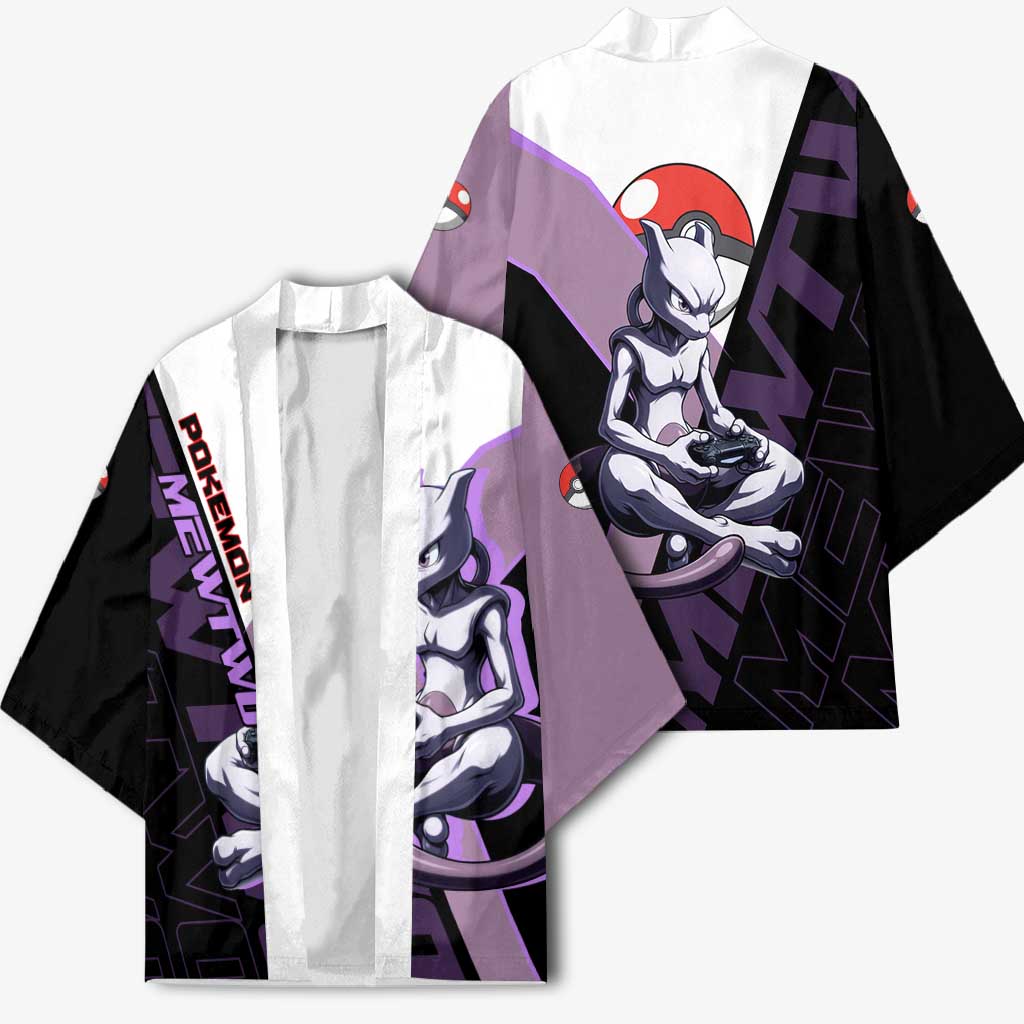 Mewtwo Poké Kimono Shadowcore Anime Style