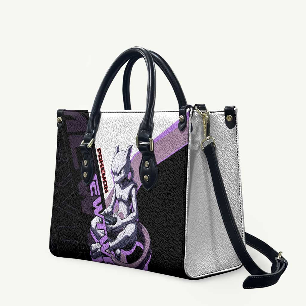 Mewtwo Poké Leather Bag Shadowcore Anime Style