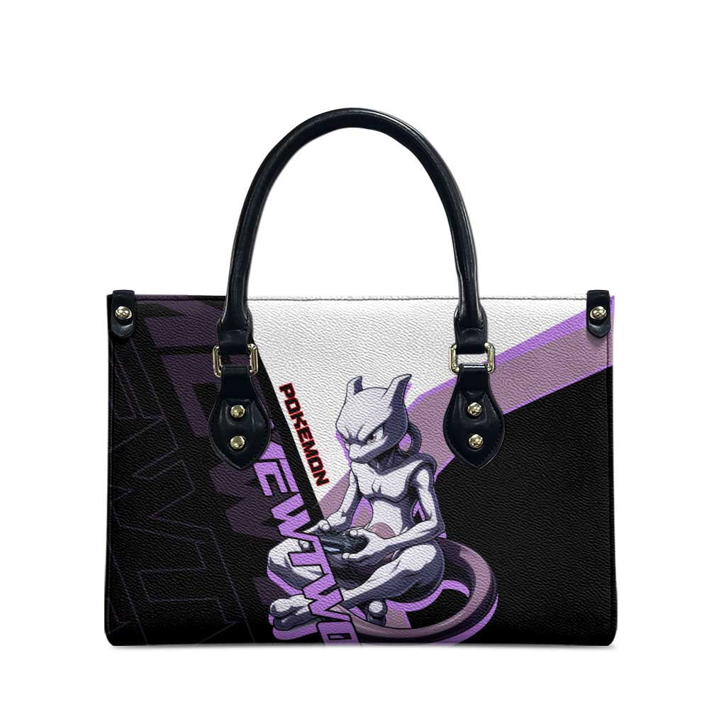 Mewtwo Poké Leather Bag Shadowcore Anime Style
