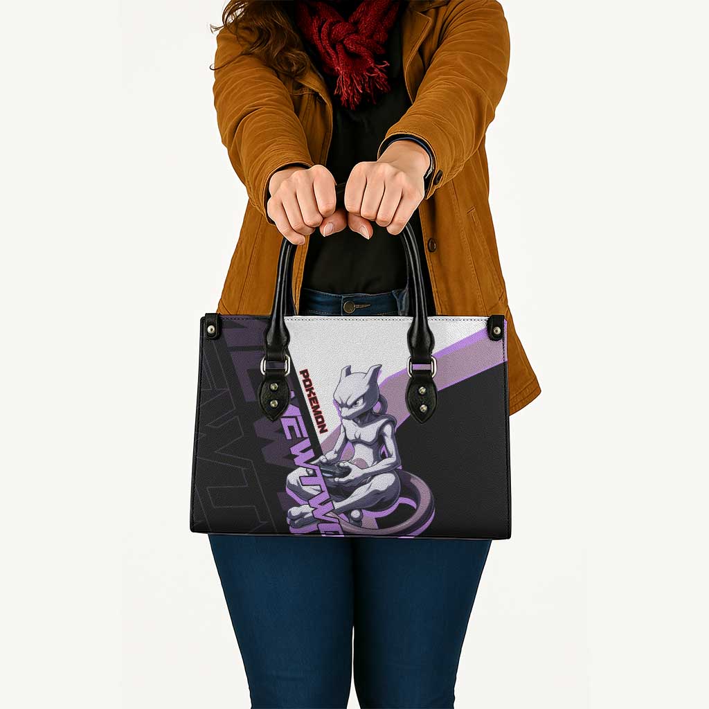 Mewtwo Poké Leather Bag Shadowcore Anime Style