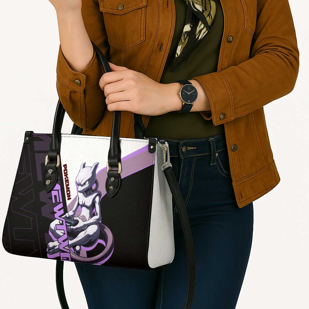 Mewtwo Poké Leather Bag Shadowcore Anime Style