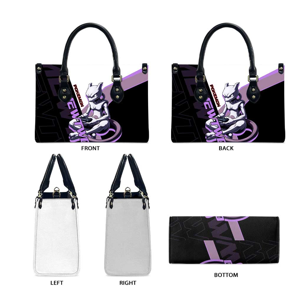 Mewtwo Poké Leather Bag Shadowcore Anime Style