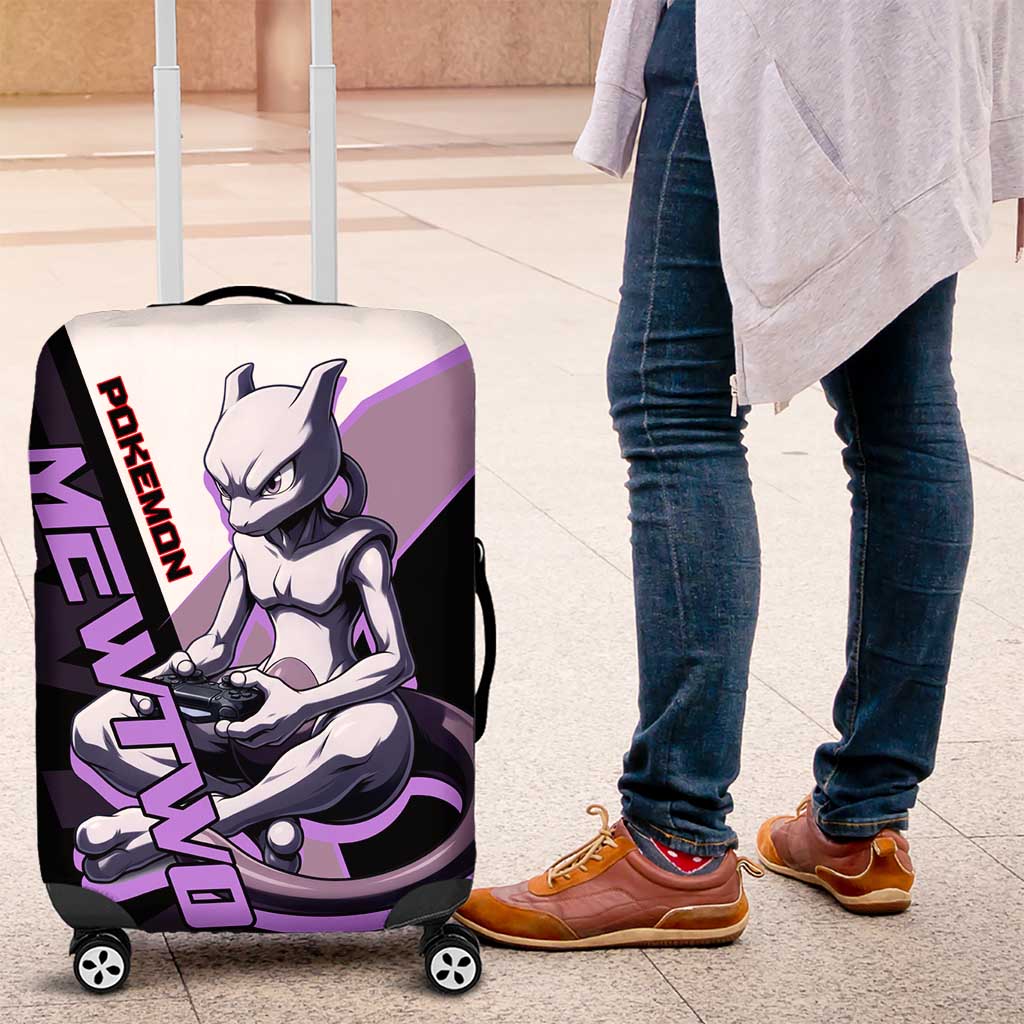 Mewtwo Poké Luggage Cover Shadowcore Anime Style