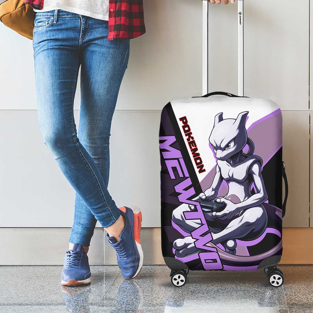 Mewtwo Poké Luggage Cover Shadowcore Anime Style