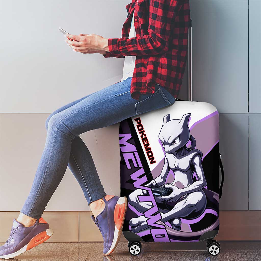 Mewtwo Poké Luggage Cover Shadowcore Anime Style
