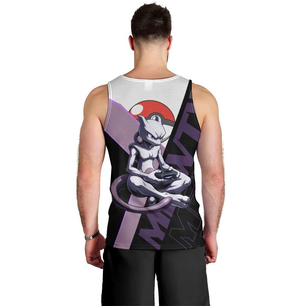 Mewtwo Poké Men Tank Top Shadowcore Anime Style