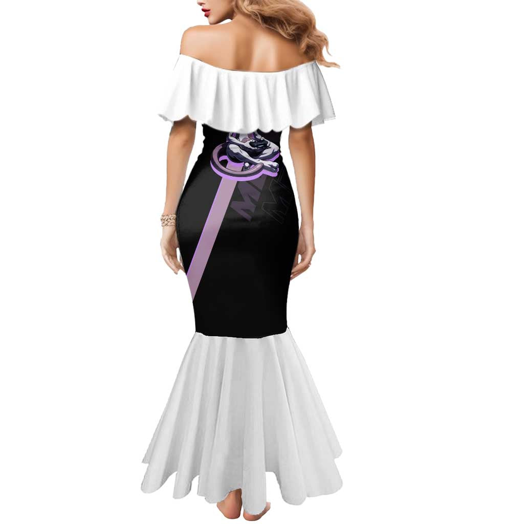 Mewtwo Poké Mermaid Dress Shadowcore Anime Style