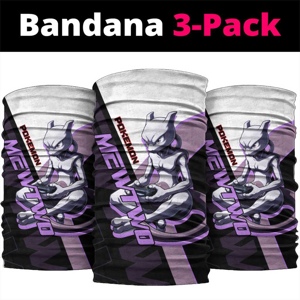 Mewtwo Poké Neck Gaiter Shadowcore Anime Style