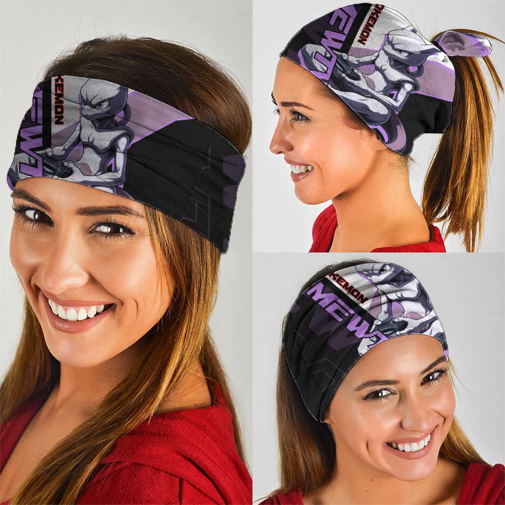 Mewtwo Poké Neck Gaiter Shadowcore Anime Style