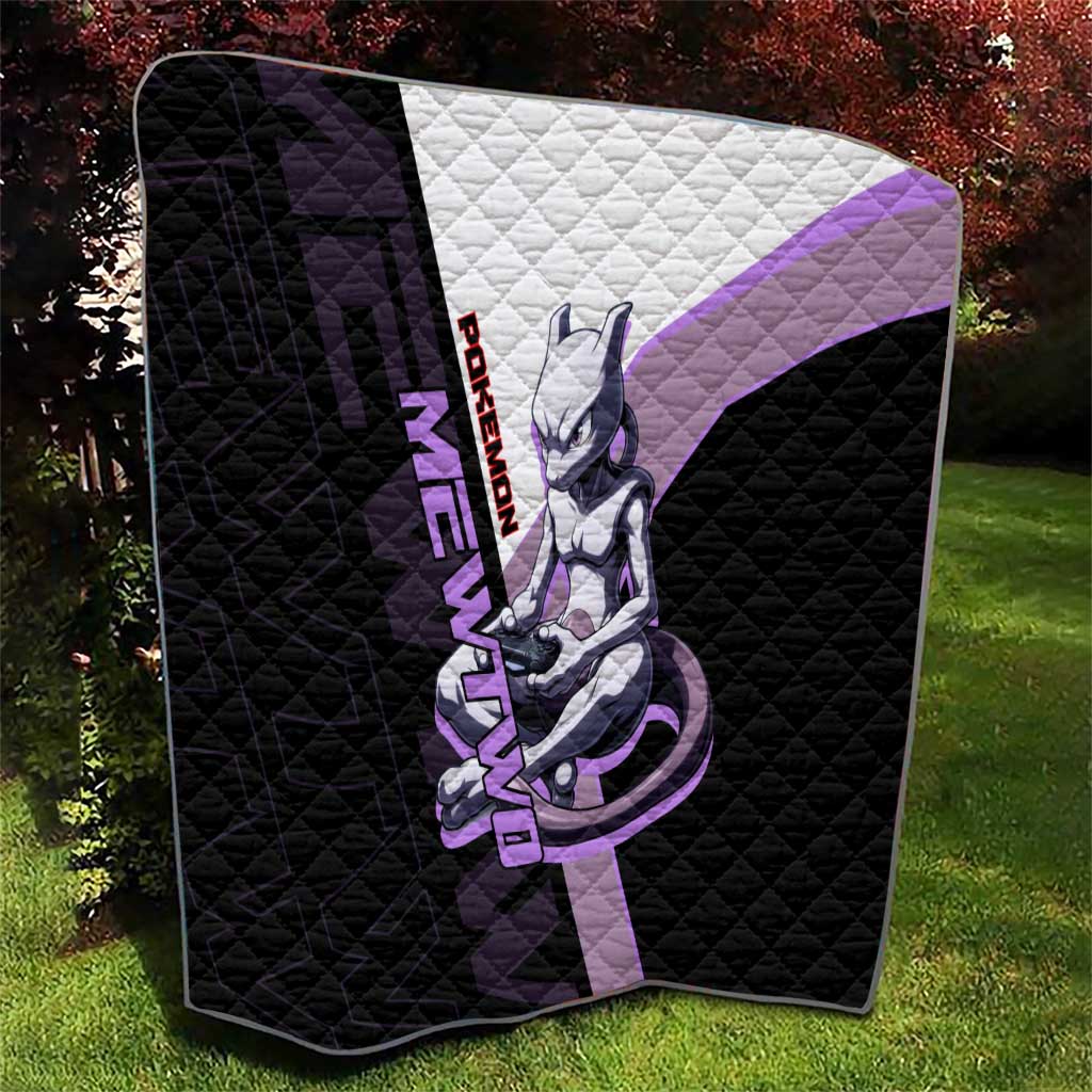 Mewtwo Poké Quilt Shadowcore Anime Style