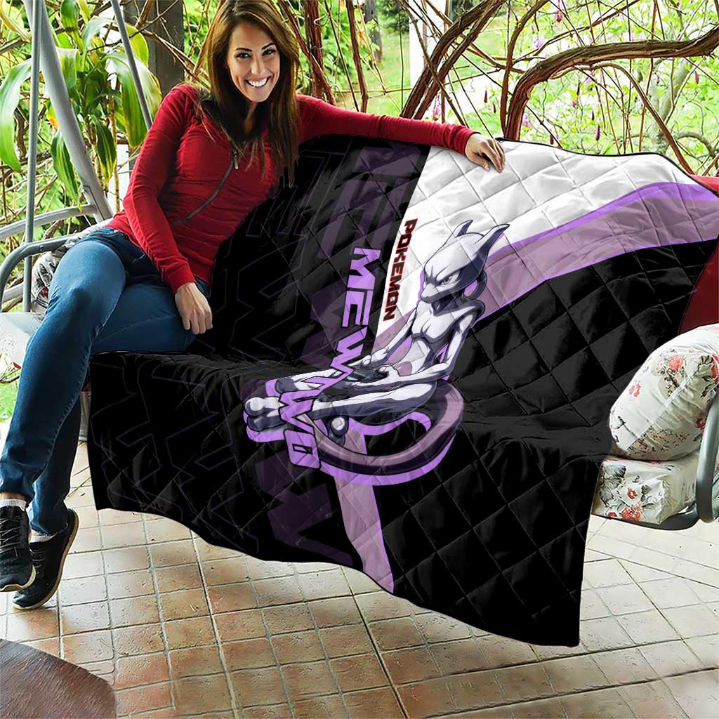 Mewtwo Poké Quilt Shadowcore Anime Style