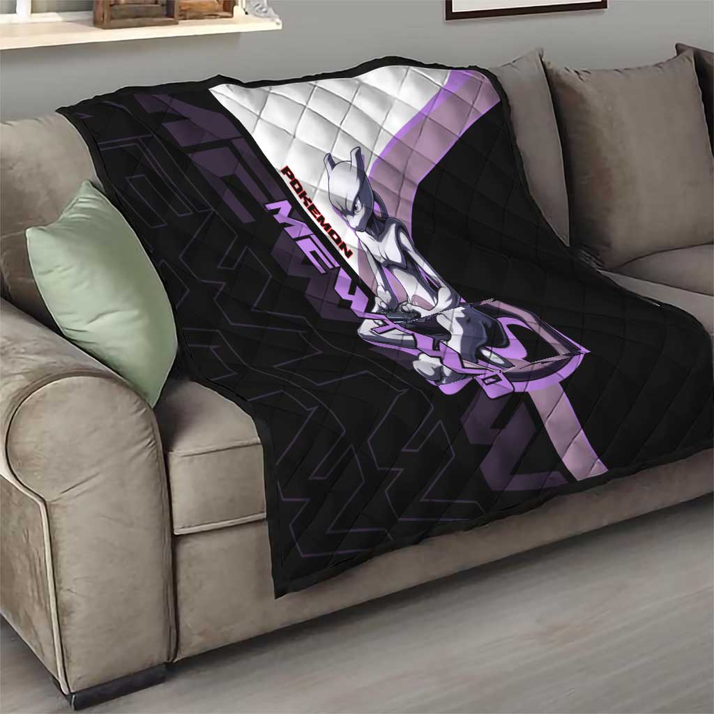 Mewtwo Poké Quilt Shadowcore Anime Style