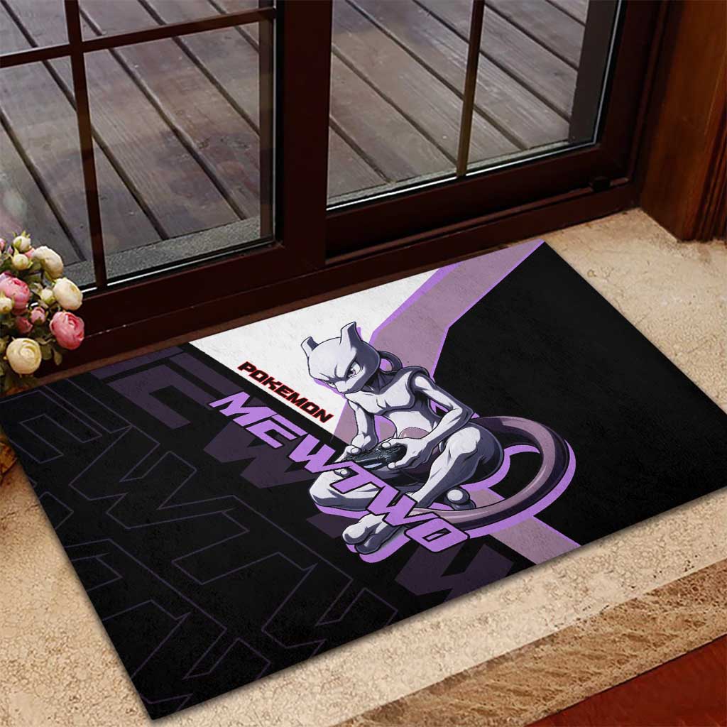 Mewtwo Poké Rubber Doormat Shadowcore Anime Style