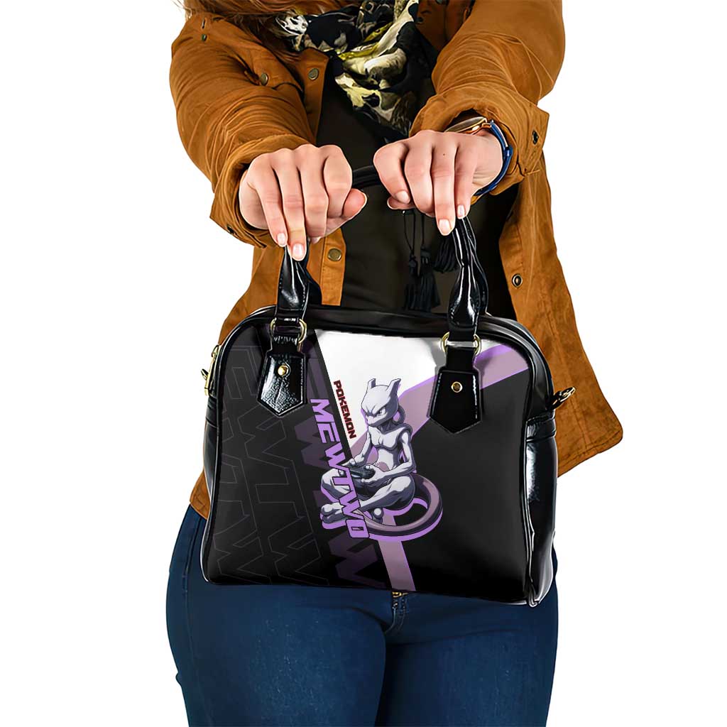 Mewtwo Poké Shoulder Handbag Shadowcore Anime Style