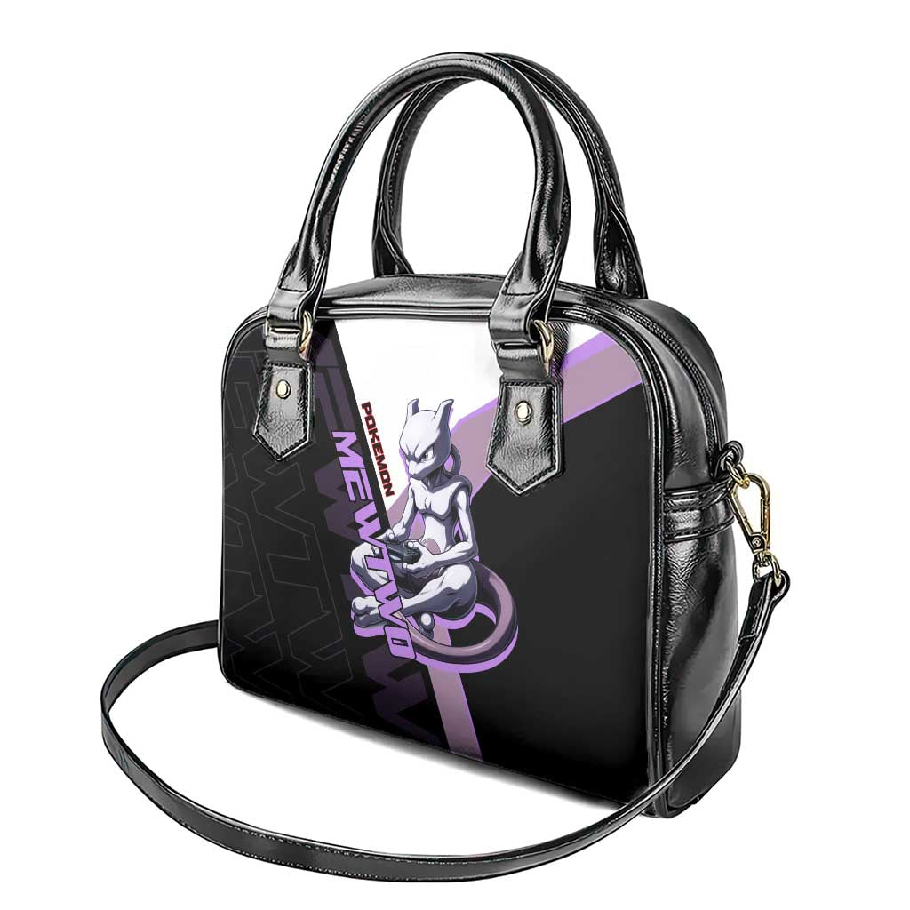 Mewtwo Poké Shoulder Handbag Shadowcore Anime Style