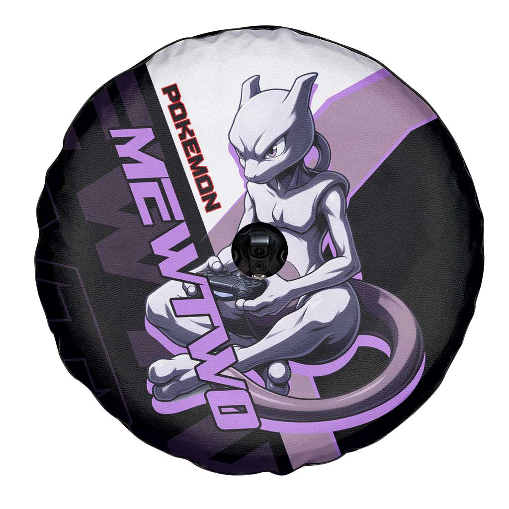 Mewtwo Poké Spare Tire Cover Shadowcore Anime Style