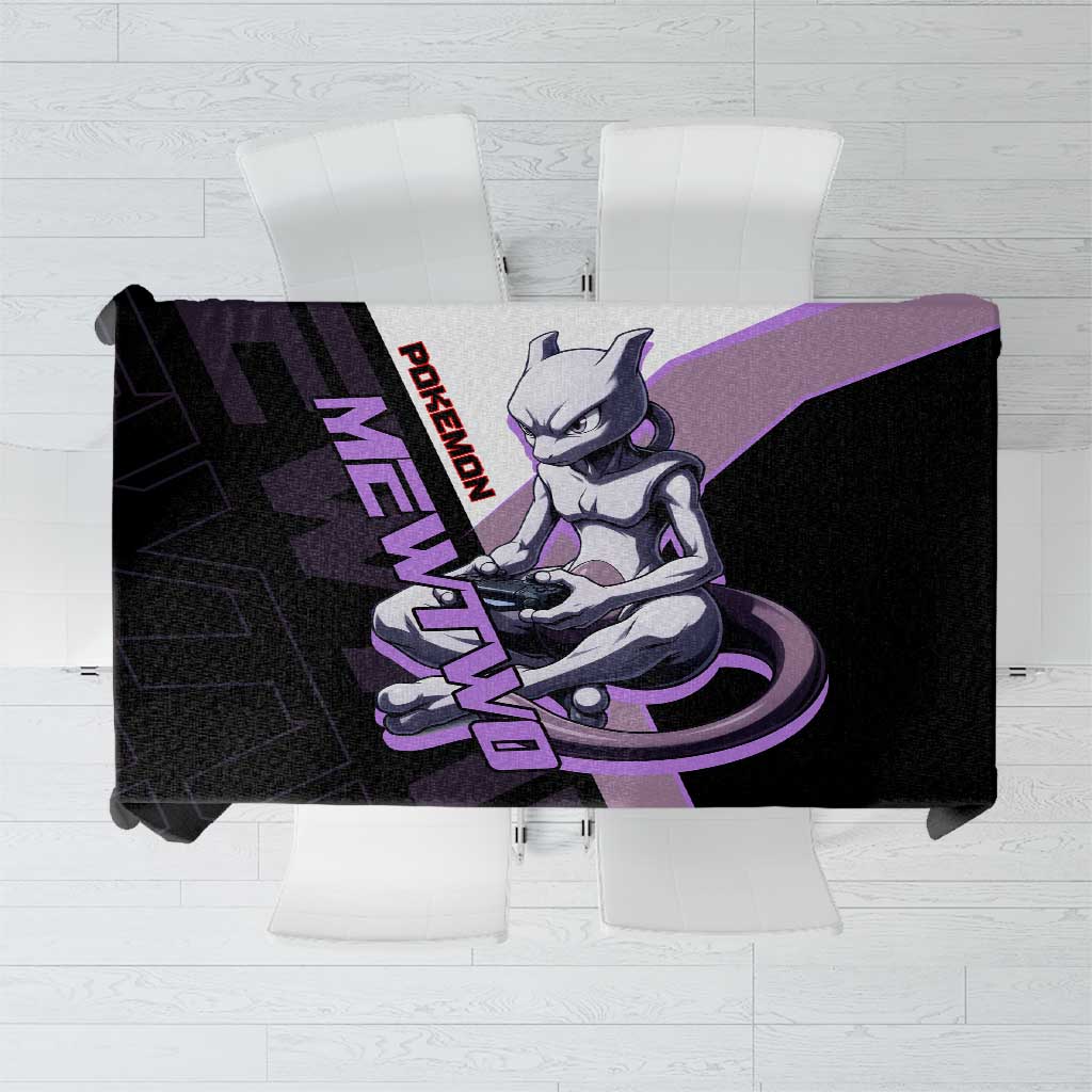 Mewtwo Poké Tablecloth Shadowcore Anime Style