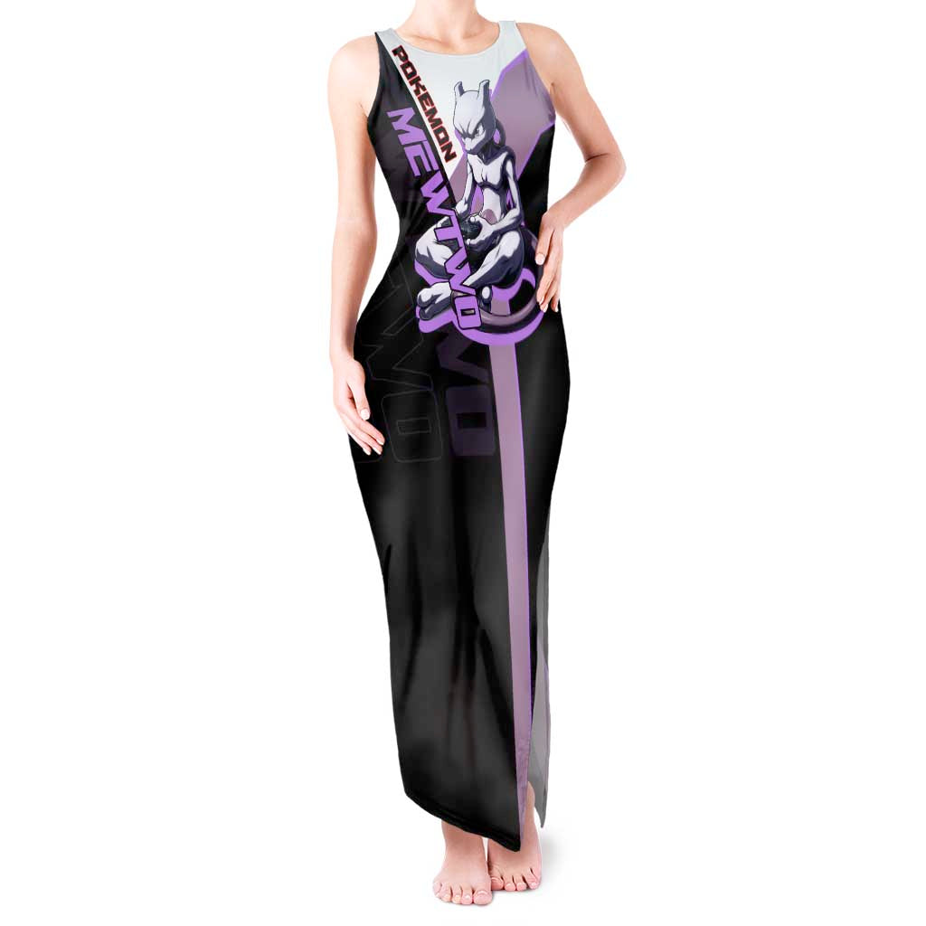 Mewtwo Poké Tank Maxi Dress Shadowcore Anime Style