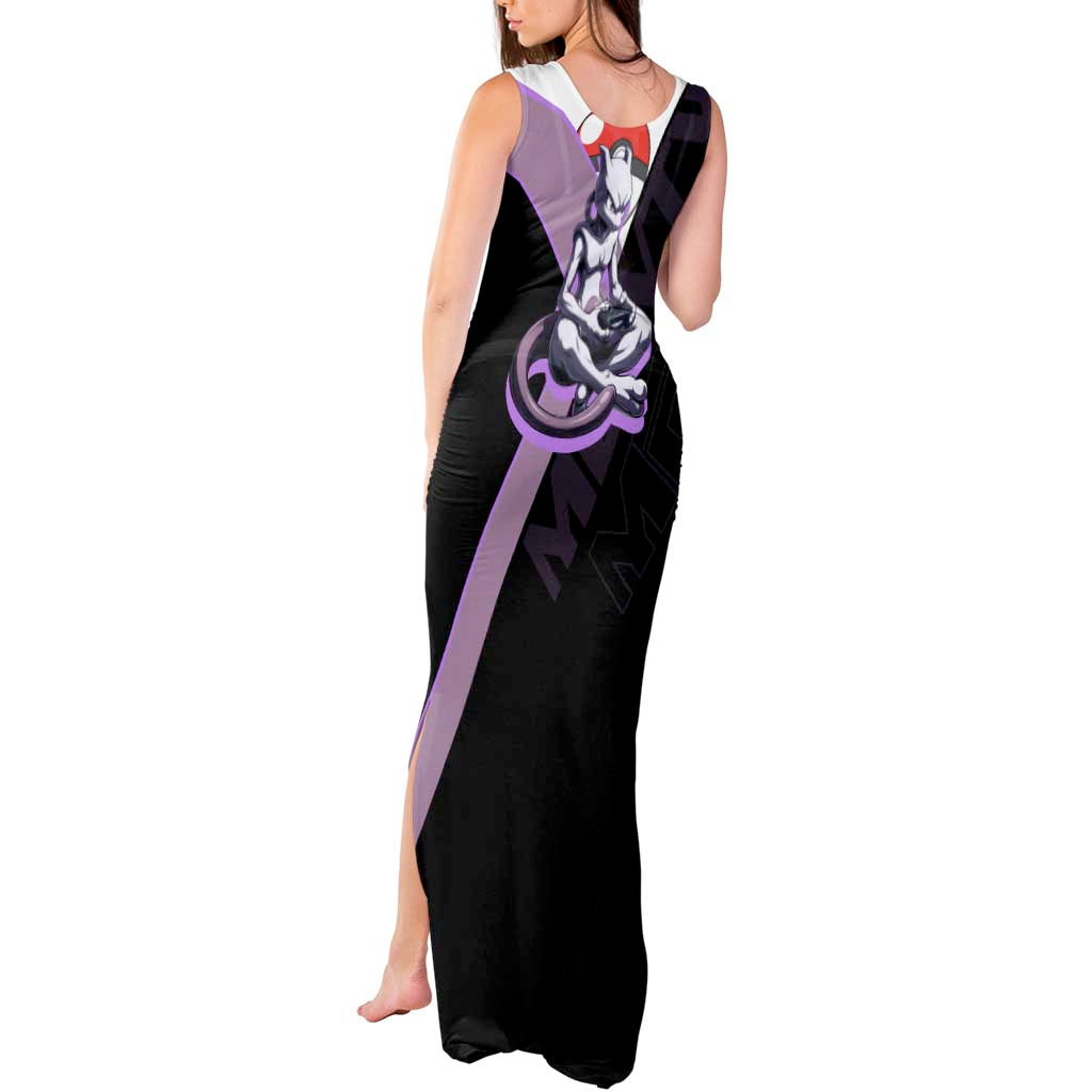 Mewtwo Poké Tank Maxi Dress Shadowcore Anime Style