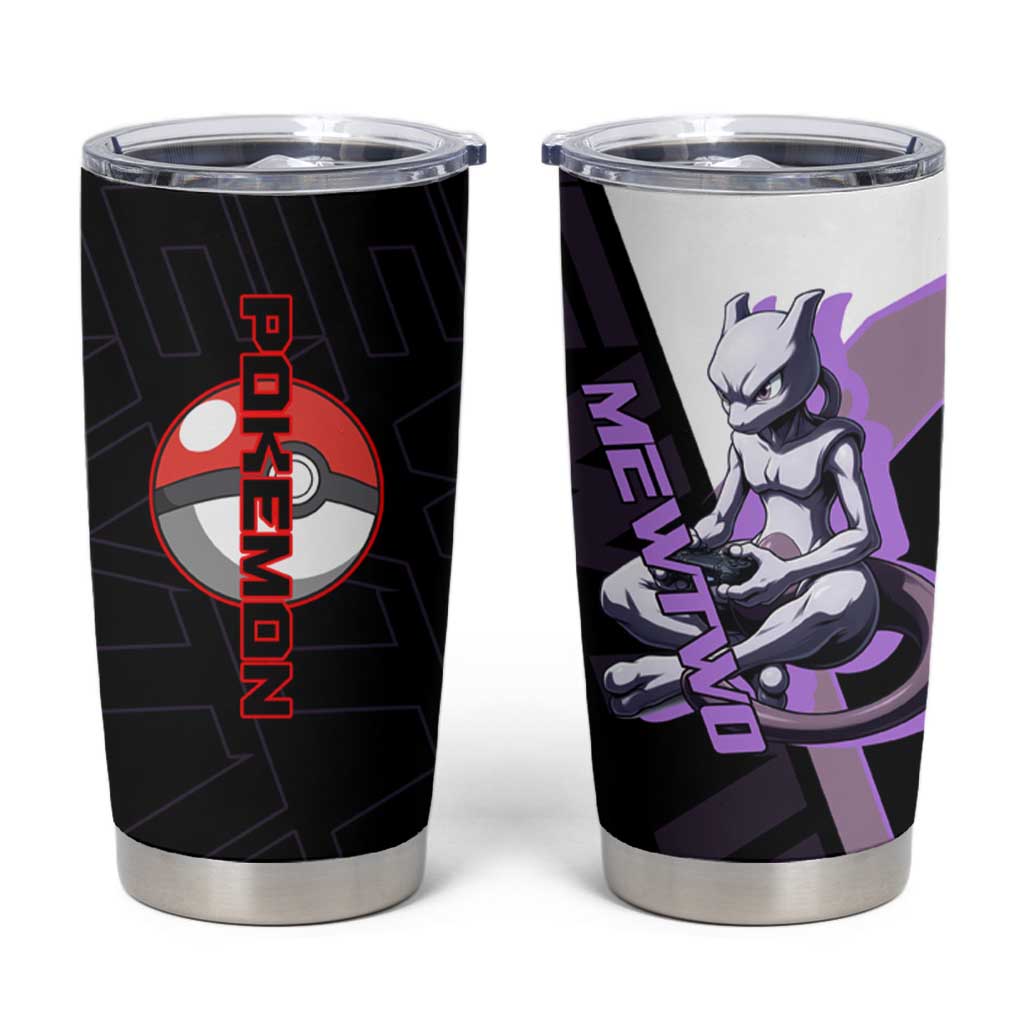 Mewtwo Poké Tumbler Cup Shadowcore Anime Style