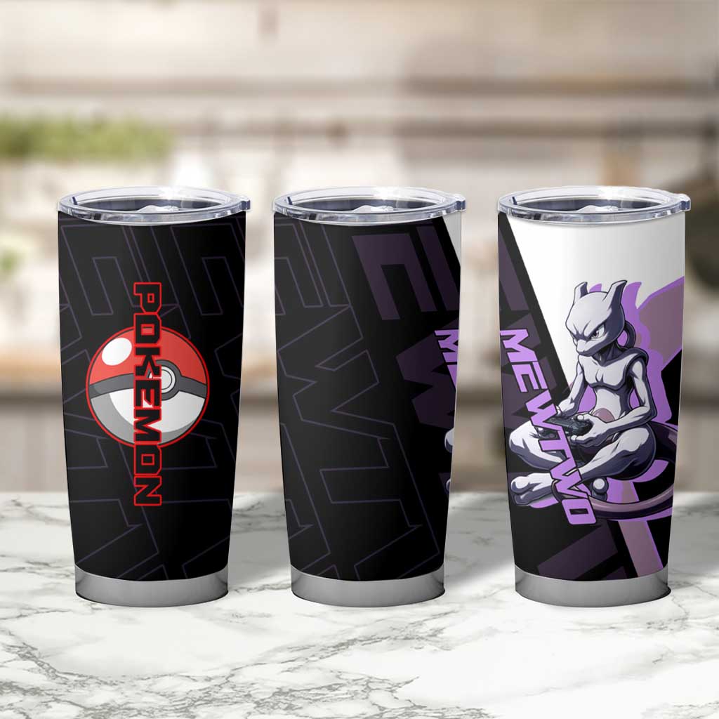 Mewtwo Poké Tumbler Cup Shadowcore Anime Style