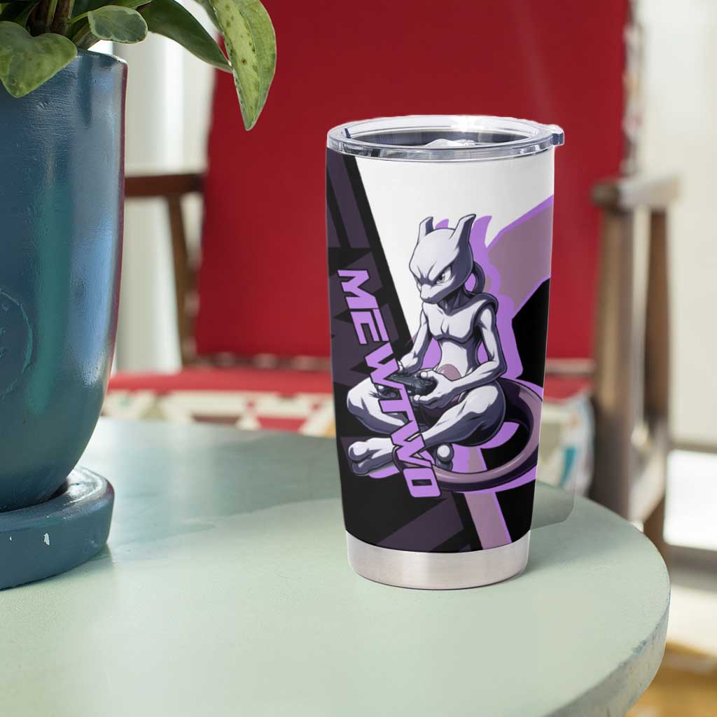 Mewtwo Poké Tumbler Cup Shadowcore Anime Style