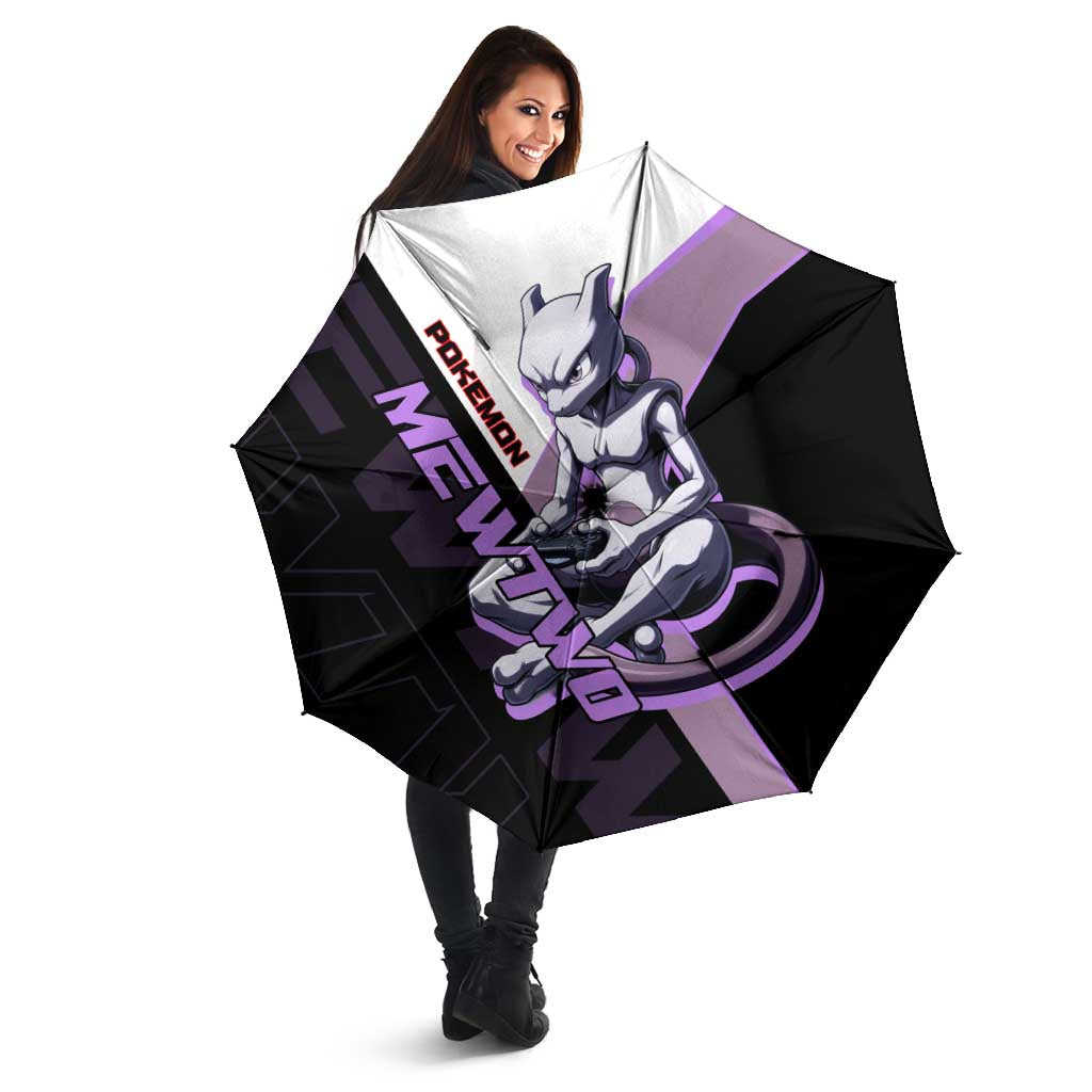 Mewtwo Poké Umbrella Shadowcore Anime Style