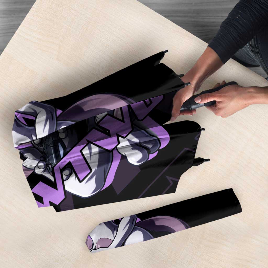 Mewtwo Poké Umbrella Shadowcore Anime Style