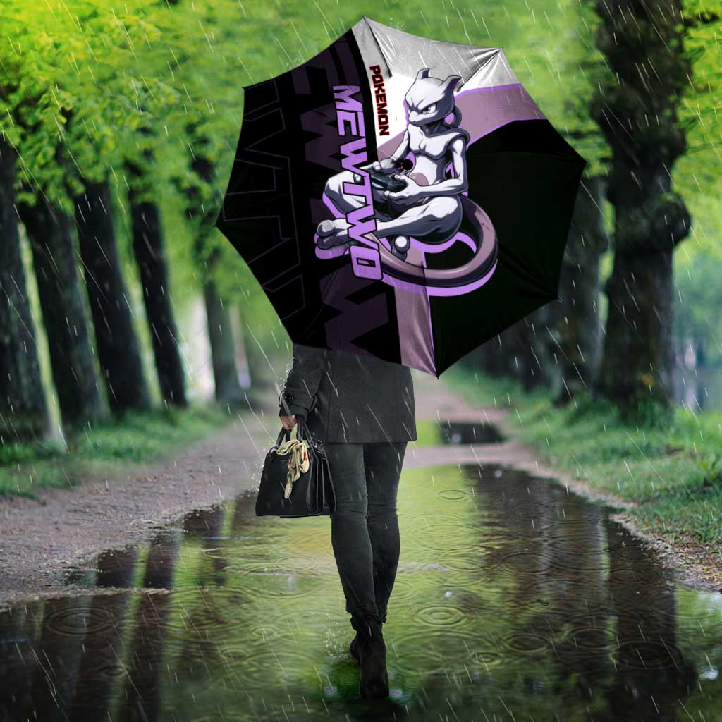 Mewtwo Poké Umbrella Shadowcore Anime Style